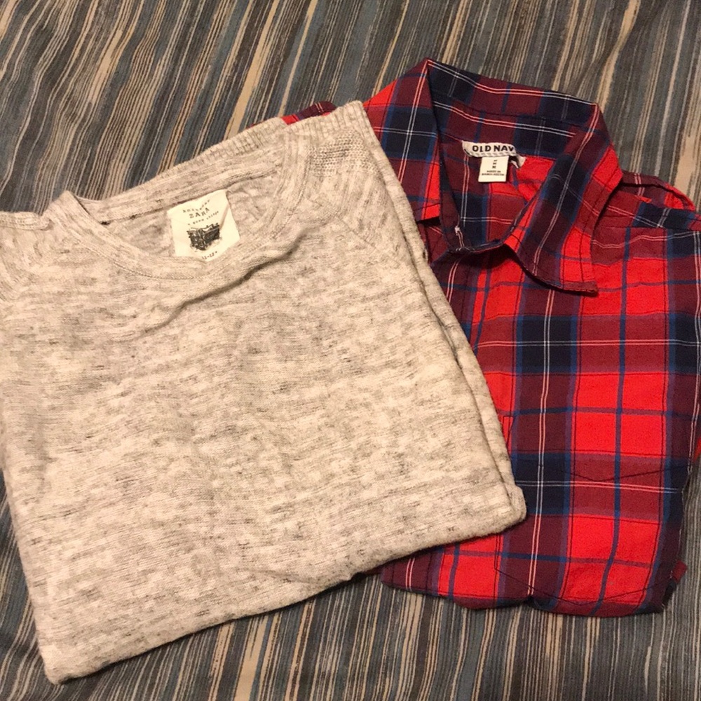 Boy shirt and sweater
